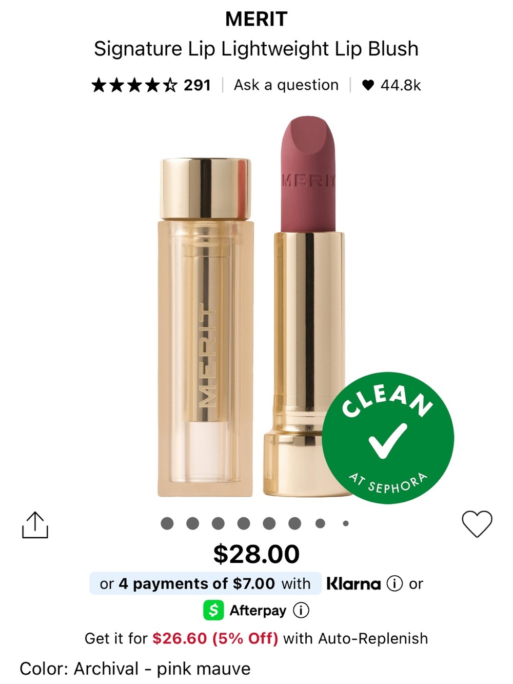 Merit signature lip blush
